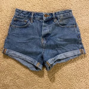 Denim Forever 21 button up shorts